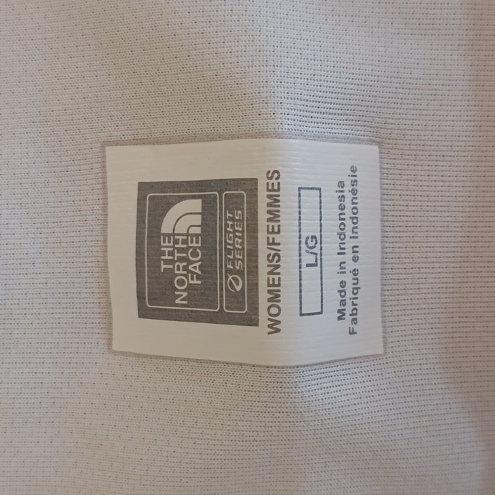 Womens North Face Size L White Green Workout Top - Picture 3 of 3